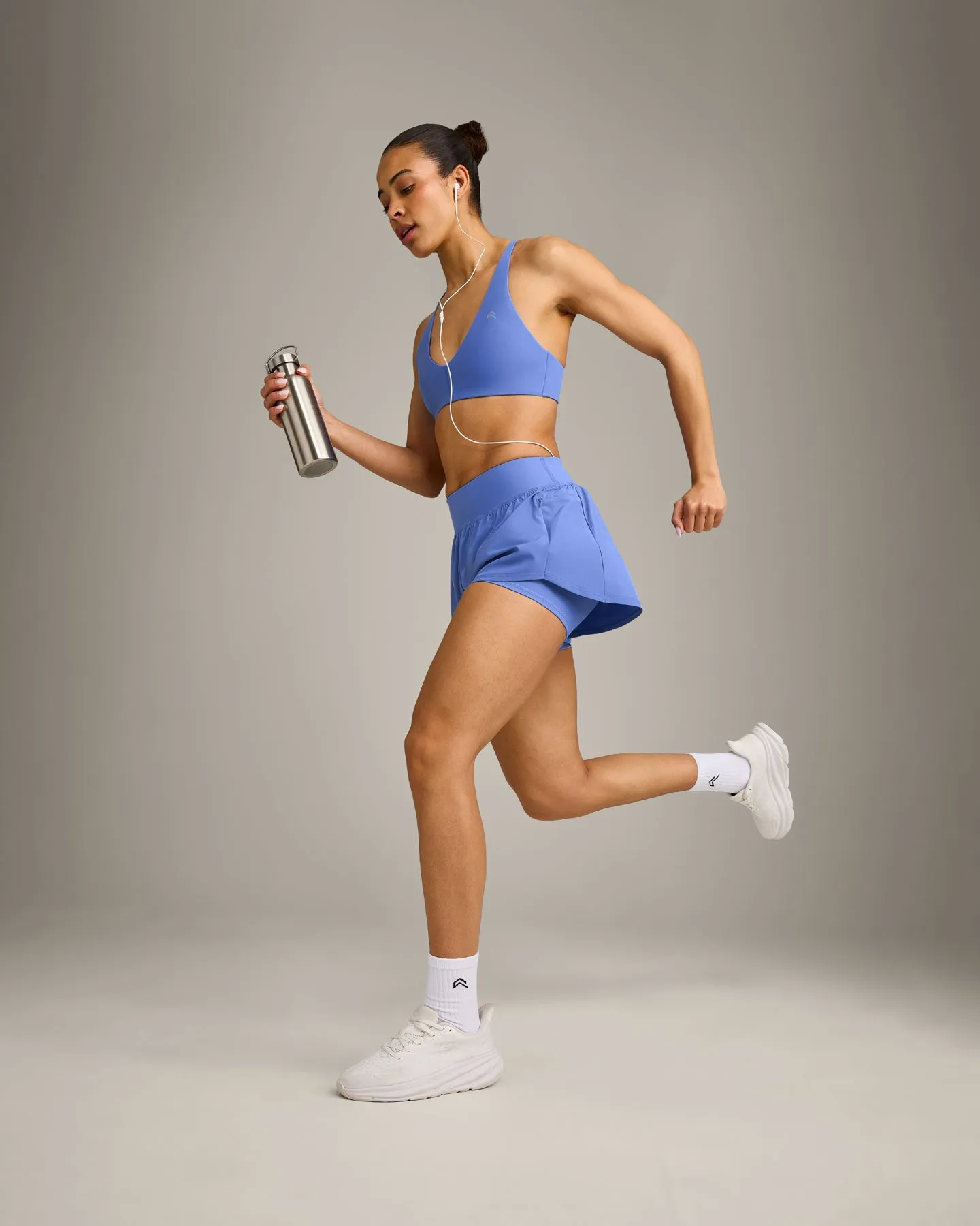 UnifiedMove™ Double Layer Shorts 5" with Reflective Logo | Glaucous Blue sold by Oner Active product image thumbnail 3