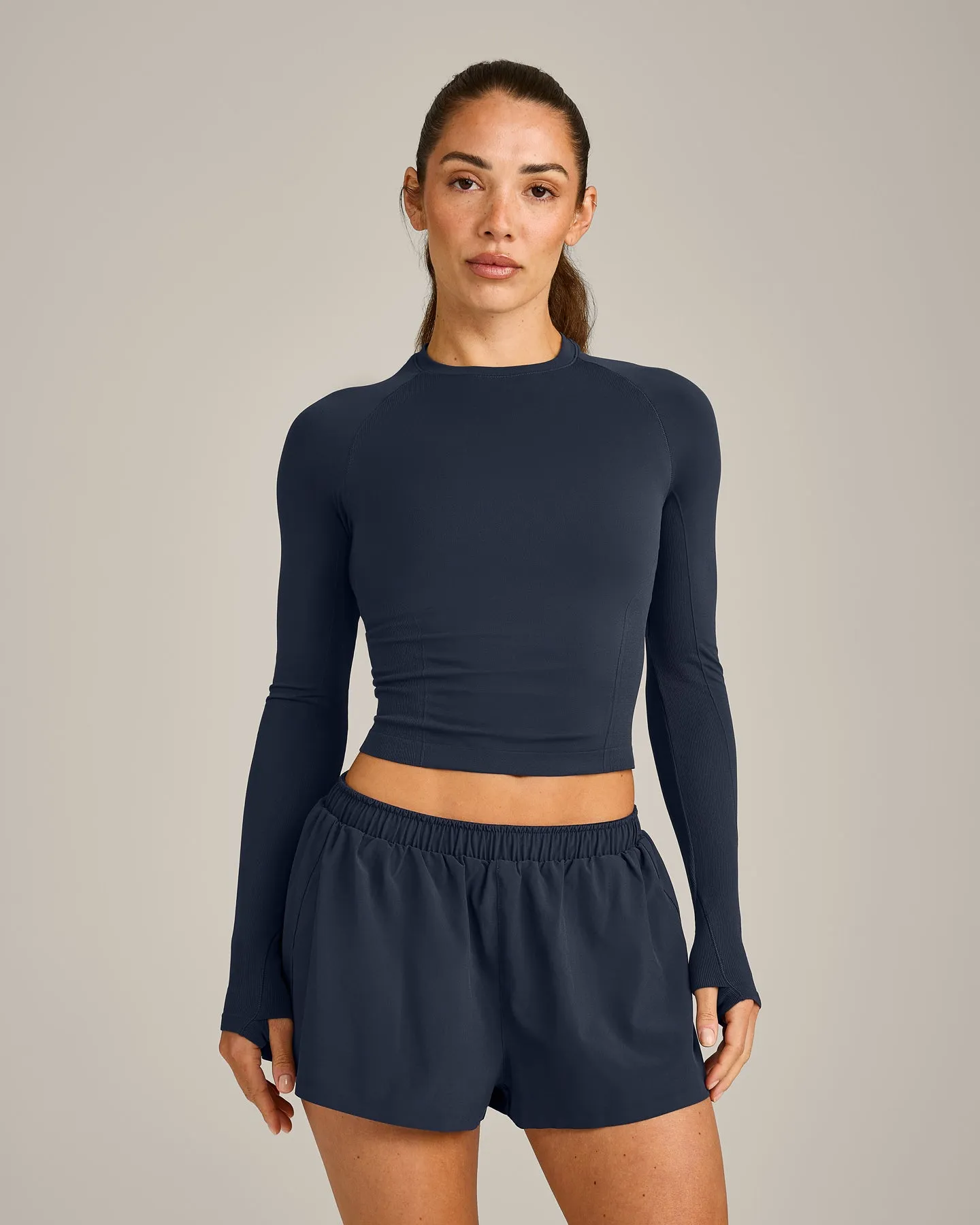 Oner Seamless Fitted Long Sleeve Top | Light True Blue sold by Oner Active