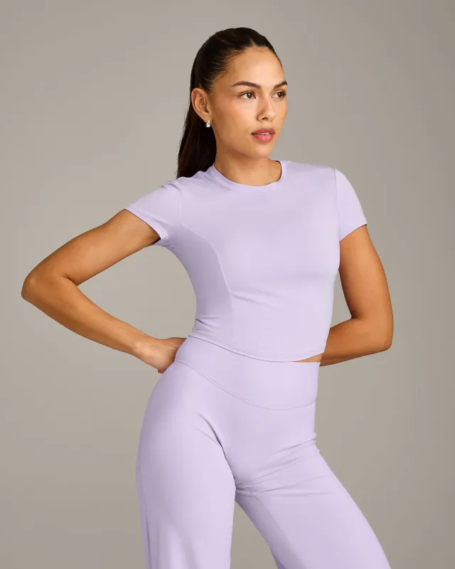 Mellow™ Motion Crew Neck Mid Top | Lavender Purple made by Oner Active
