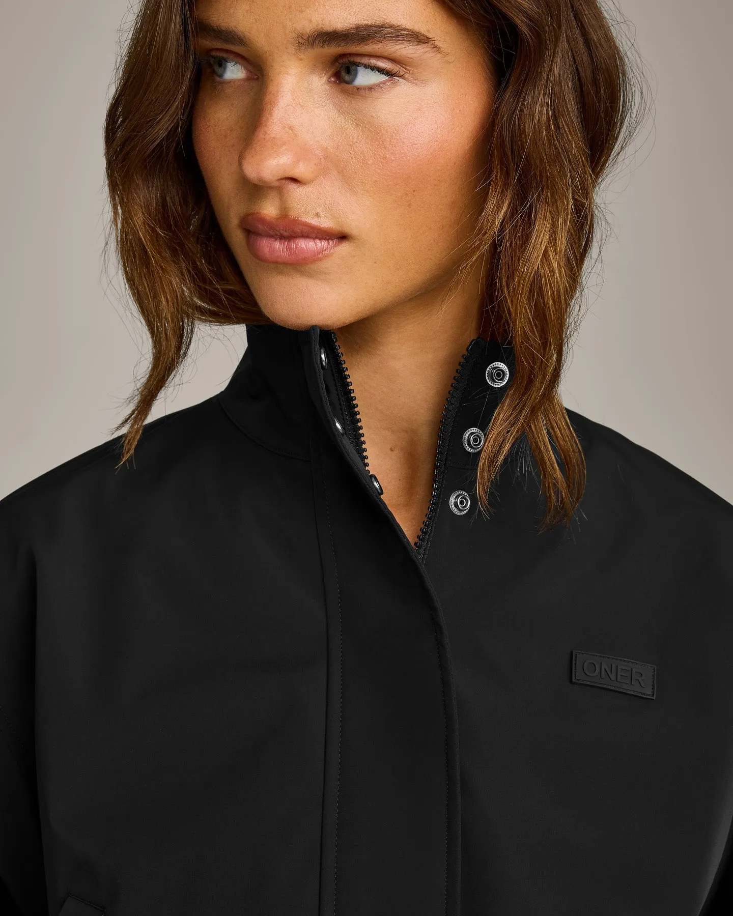 Cropped Bomber Jacket | Black sold by Oner Active product image thumbnail 5