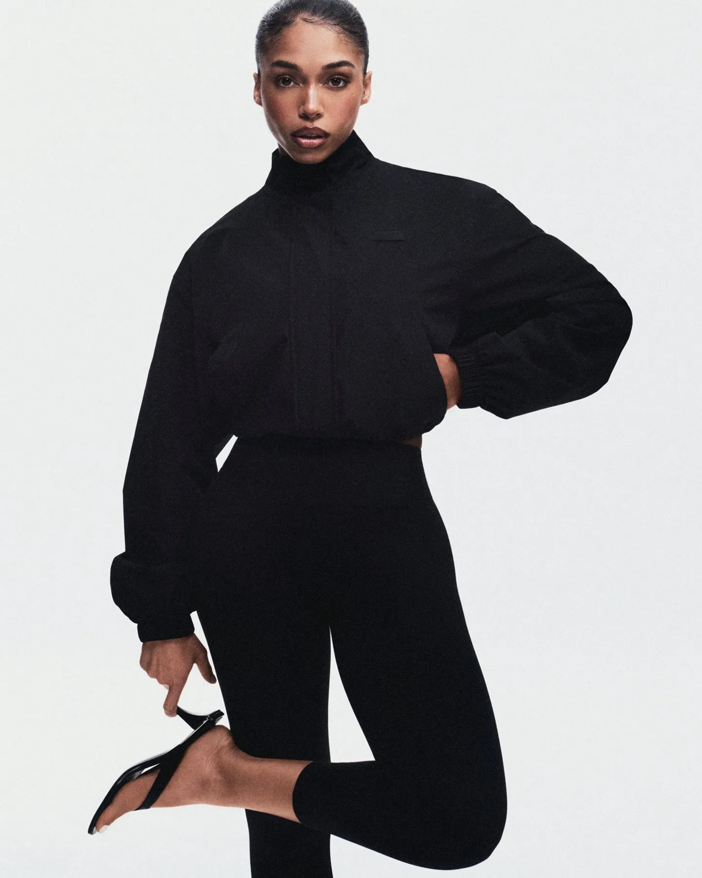 Cropped Bomber Jacket | Black sold by Oner Active product image thumbnail 2
