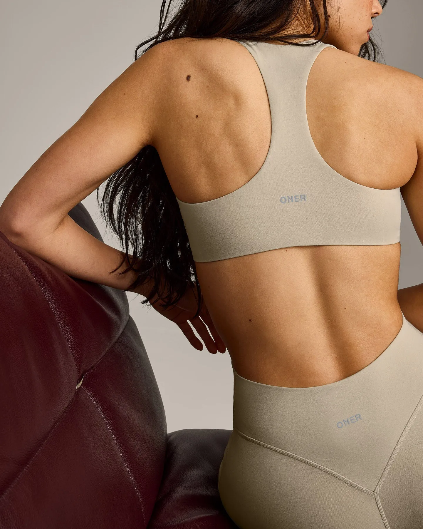 SoftMotion™ Bralette with Grey Logo | Oatmeal sold by Oner Active product image thumbnail 5