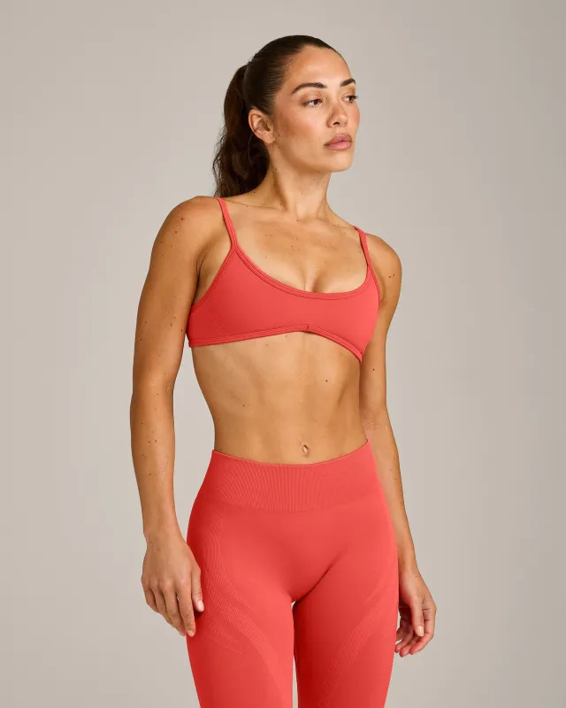EnhanceLift™ Seamless Minimal Bralette | Dark Charged Coral made by Oner Active