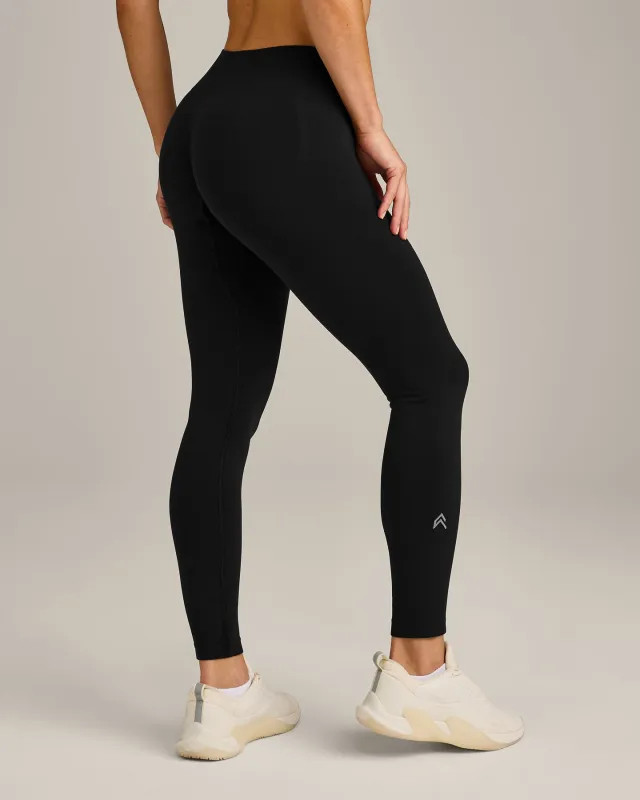 EffortlessLift™ Seamless Mid Rise Leggings | Black made by Oner Active