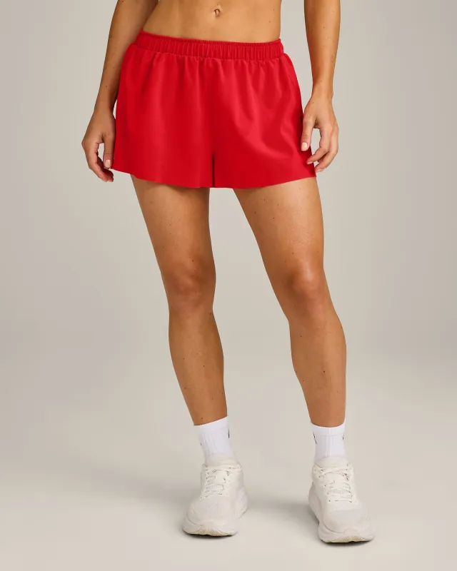 AirMove™ Lined Shorts 2" with Pocket | Fiery Red made by Oner Active