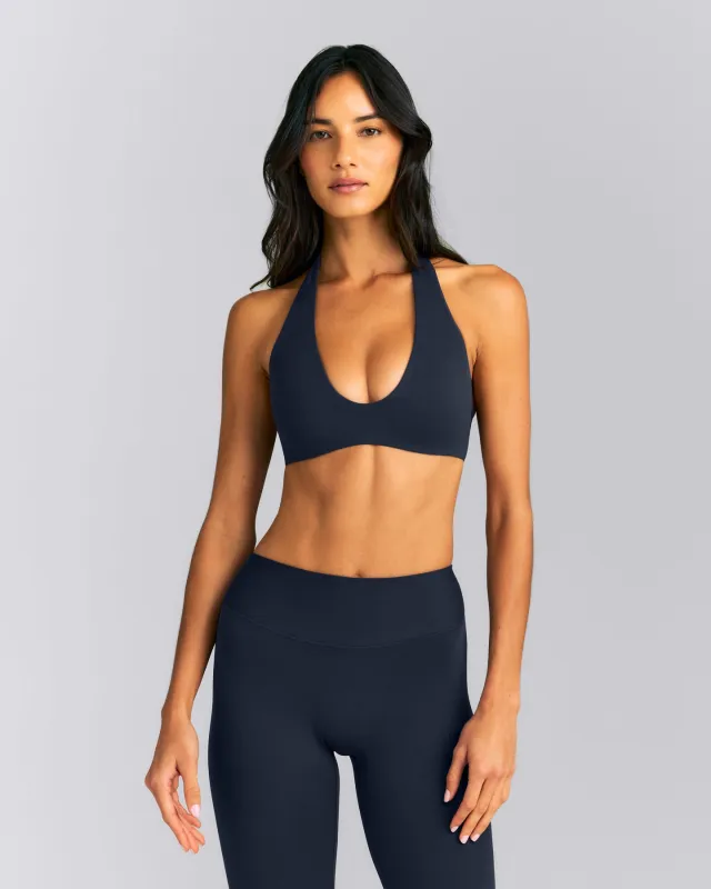 SoftMotion™ Minimal Halter Neck Bralette | True Blue made by Oner Active