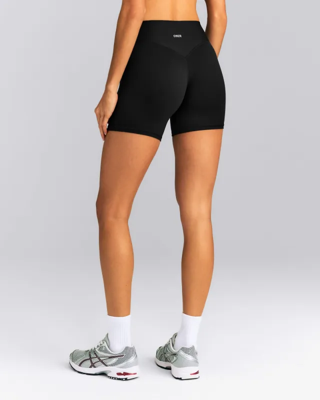 SoftMotion™ High Waisted Shorts 6" | Black made by Oner Active