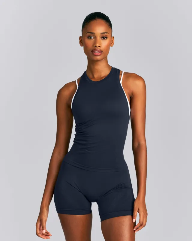Oner Seamless Fitted Tank Top | True Blue made by Oner Active