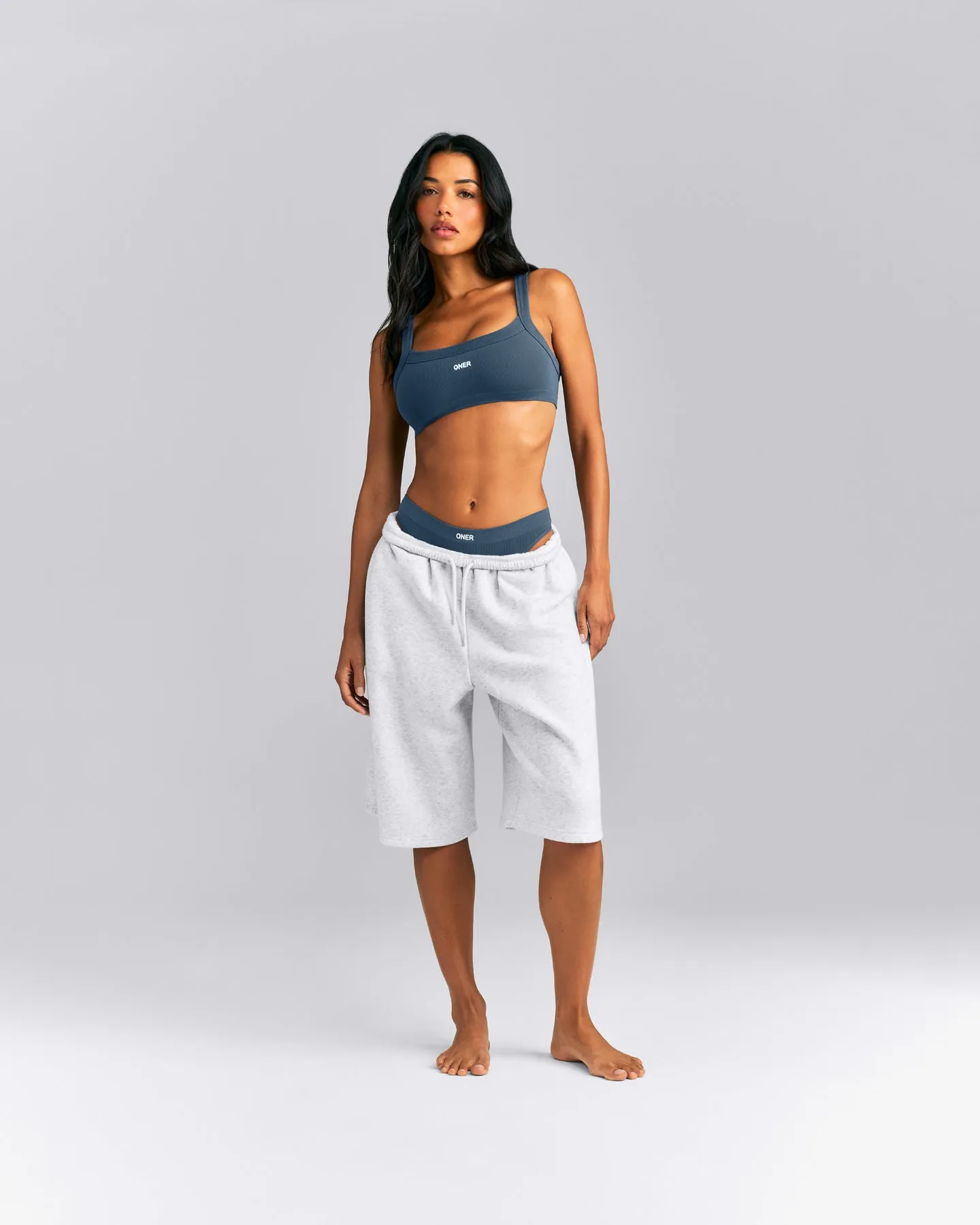 Seamless Scoop Neck Bralette | Storm Blue sold by Oner Active product image thumbnail 3