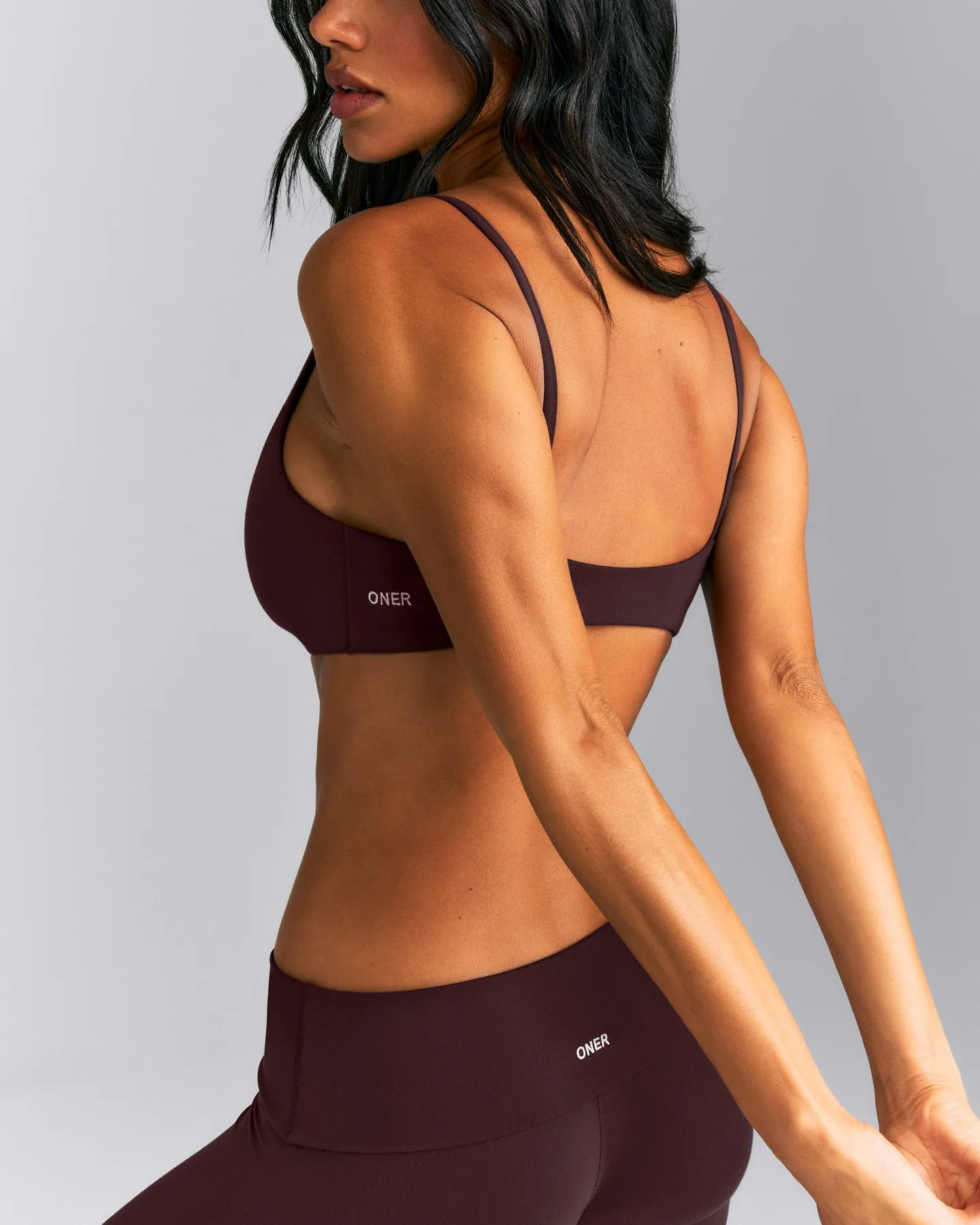 SoftMotion™ Strappy Scoop Bralette | Plum Brown sold by Oner Active product image thumbnail 5