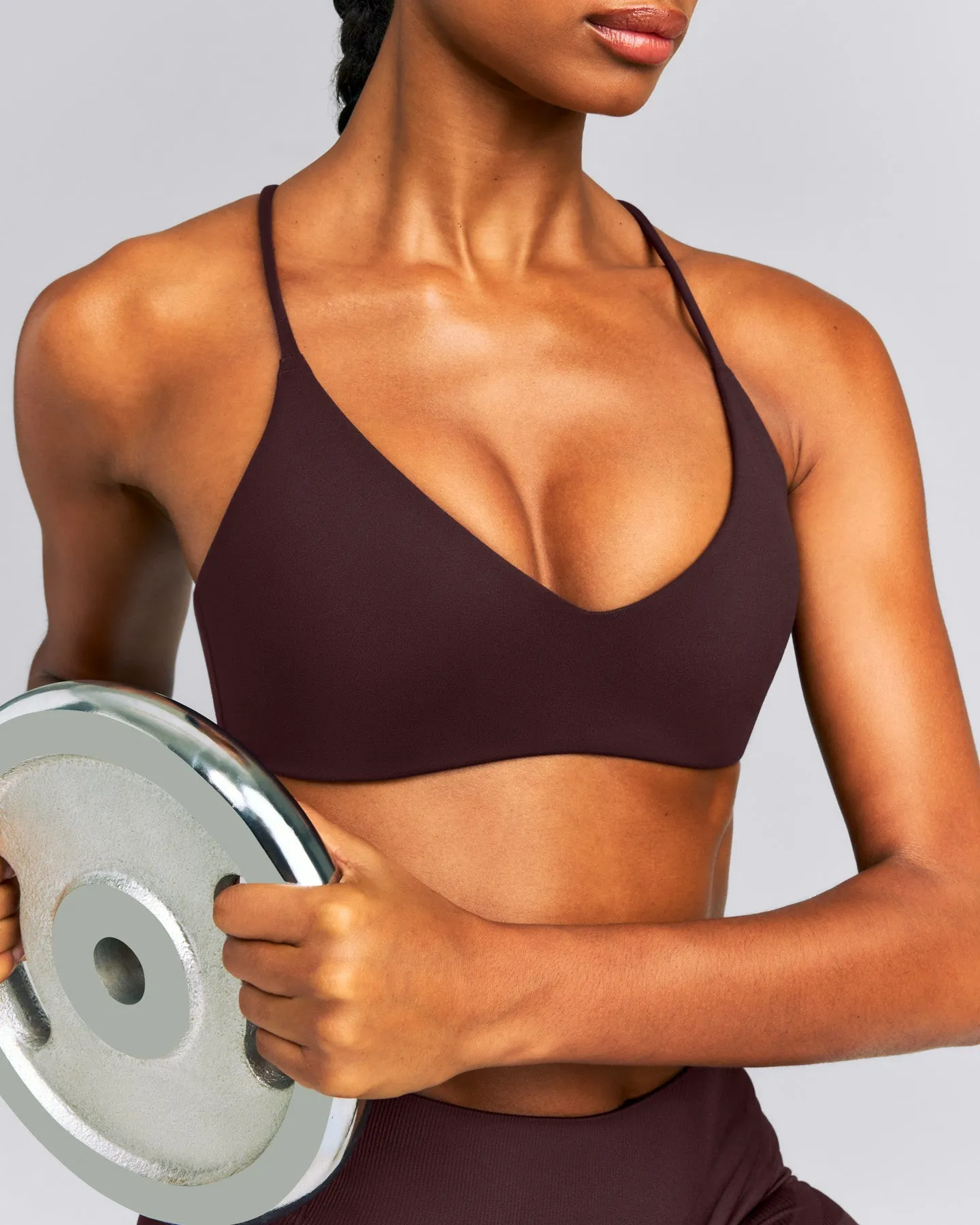 EasyLift™ Ultra Minimal Bralette | Plum Brown sold by Oner Active product image thumbnail 4