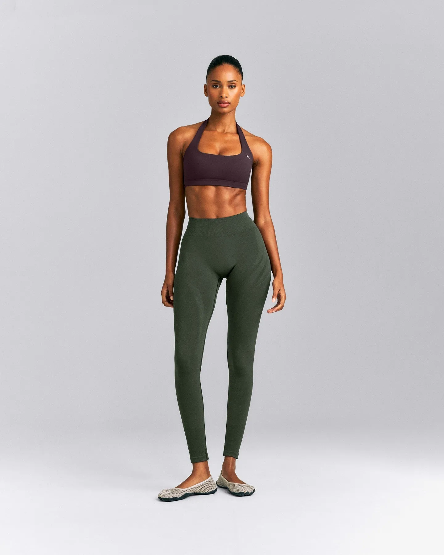 EasyLift™ Halter Bralette | Dark Umber Brown sold by Oner Active product image thumbnail 3