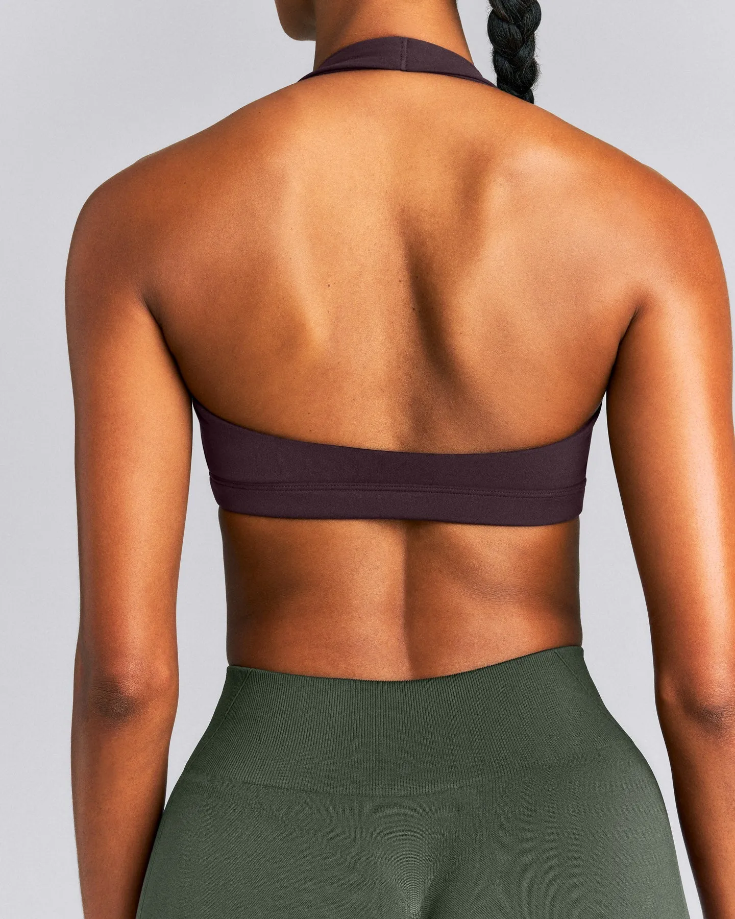 EasyLift™ Halter Bralette | Dark Umber Brown sold by Oner Active product image thumbnail 5
