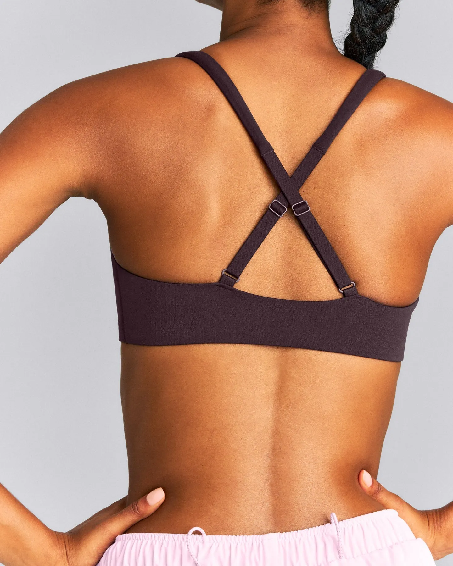 EasyLift™ Cross Back Sports Bra | Dark Umber Brown sold by Oner Active product image thumbnail 4