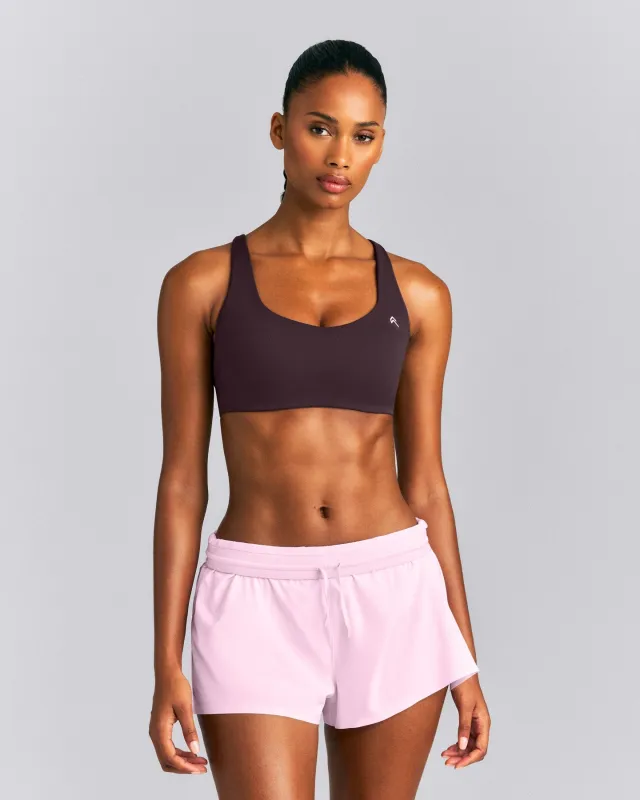 EasyLift™ Cross Back Sports Bra | Dark Umber Brown made by Oner Active
