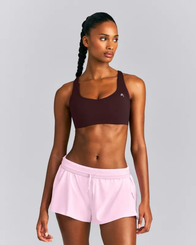EasyLift™ Cross Back Sports Bra New Branding | Plum Brown made by Oner Active