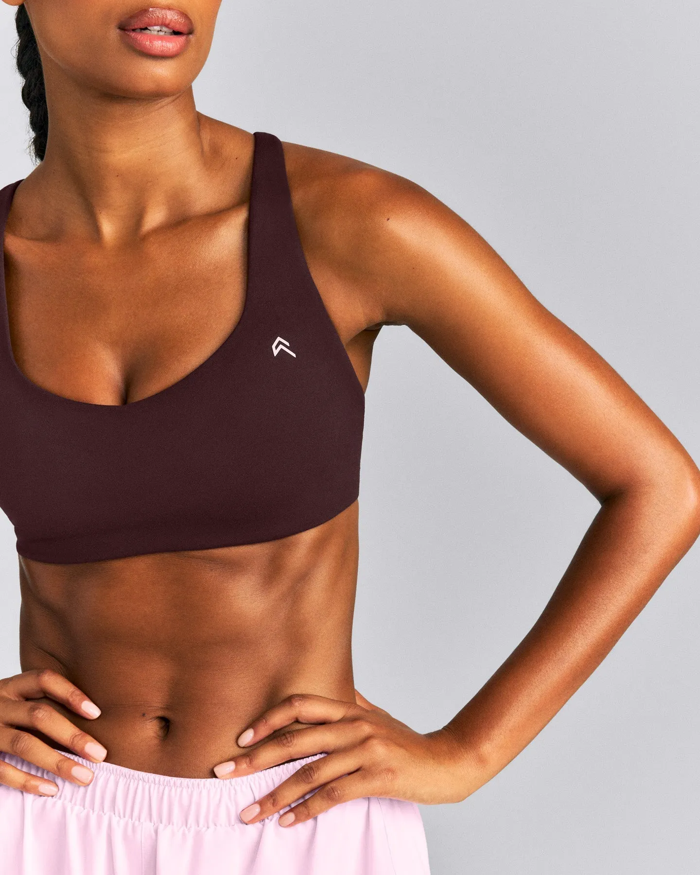 EasyLift™ Cross Back Sports Bra | Plum Brown sold by Oner Active product image thumbnail 2