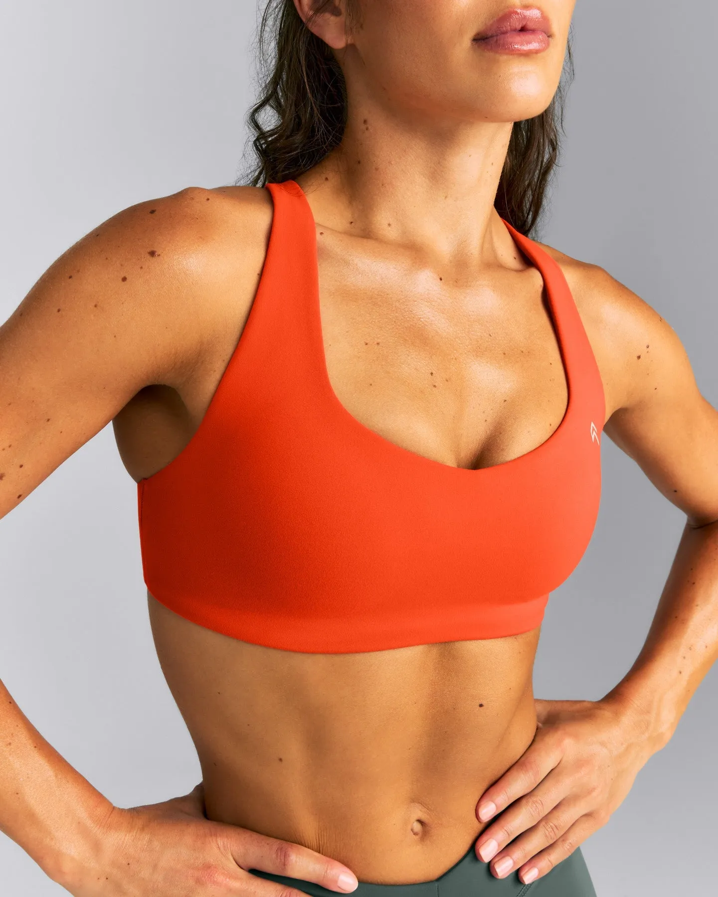 EasyLift™ Cross Back Sports Bra | Vivid Orange sold by Oner Active product image thumbnail 4