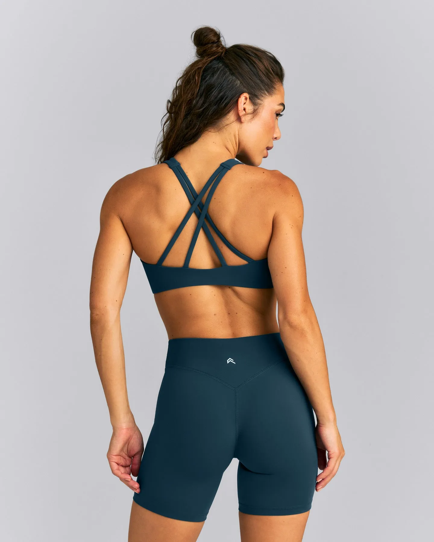 EasyLift™ High Neck Sports Bra | Dark Oil Blue sold by Oner Active product image thumbnail 2