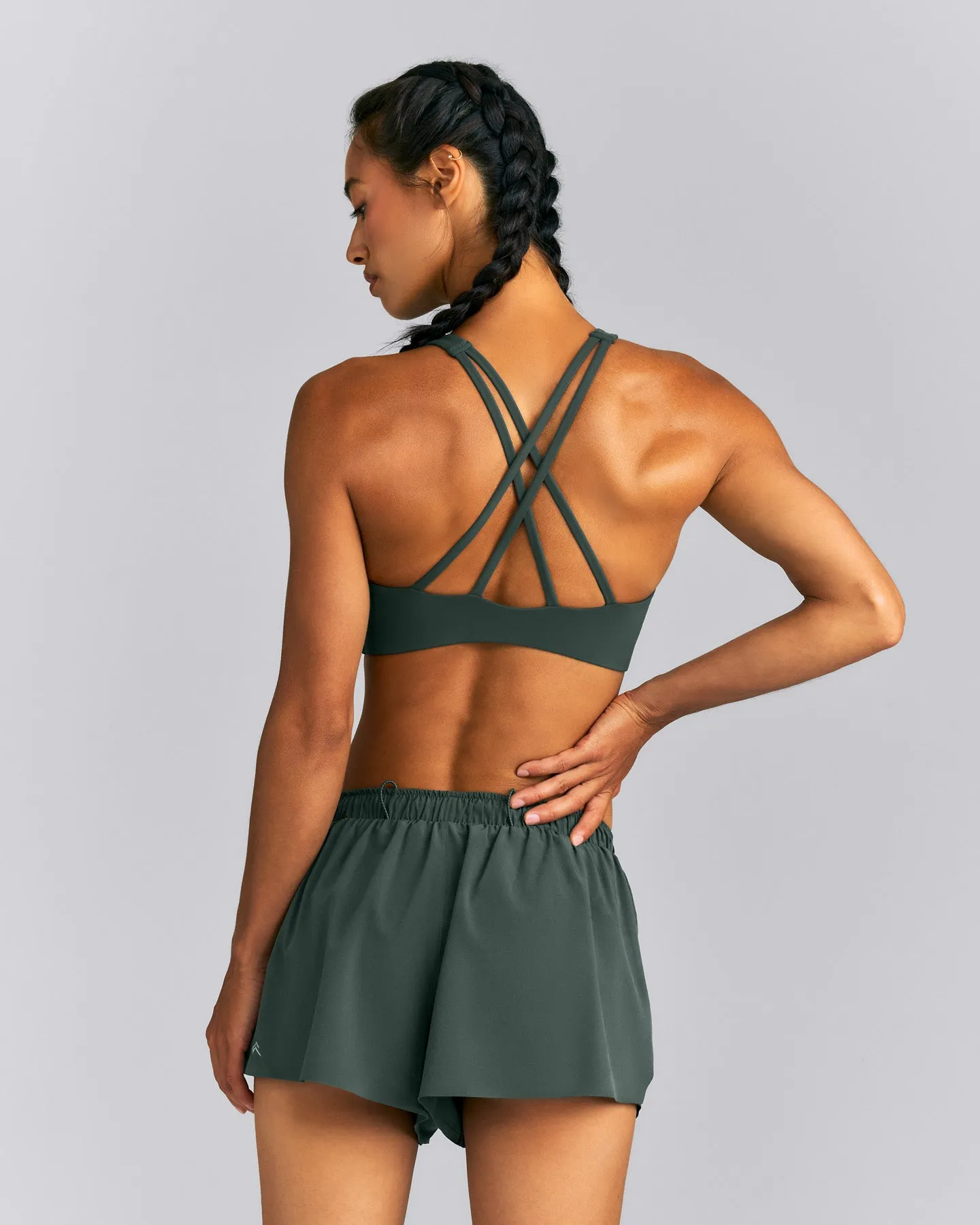 EasyLift™ High Neck Sports Bra | Deep Shadow Green sold by Oner Active product image thumbnail 2