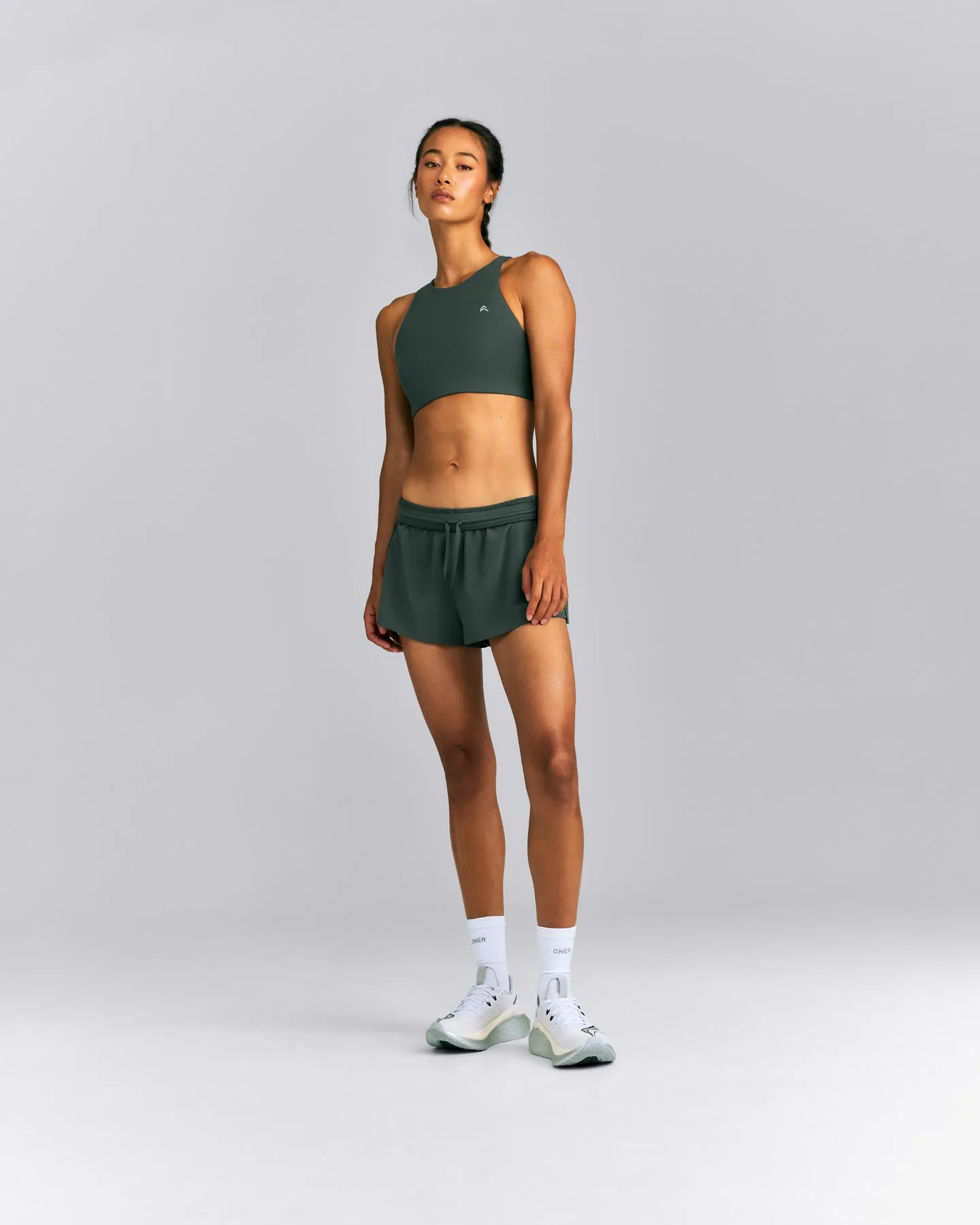 EasyLift™ High Neck Sports Bra | Deep Shadow Green sold by Oner Active product image thumbnail 3