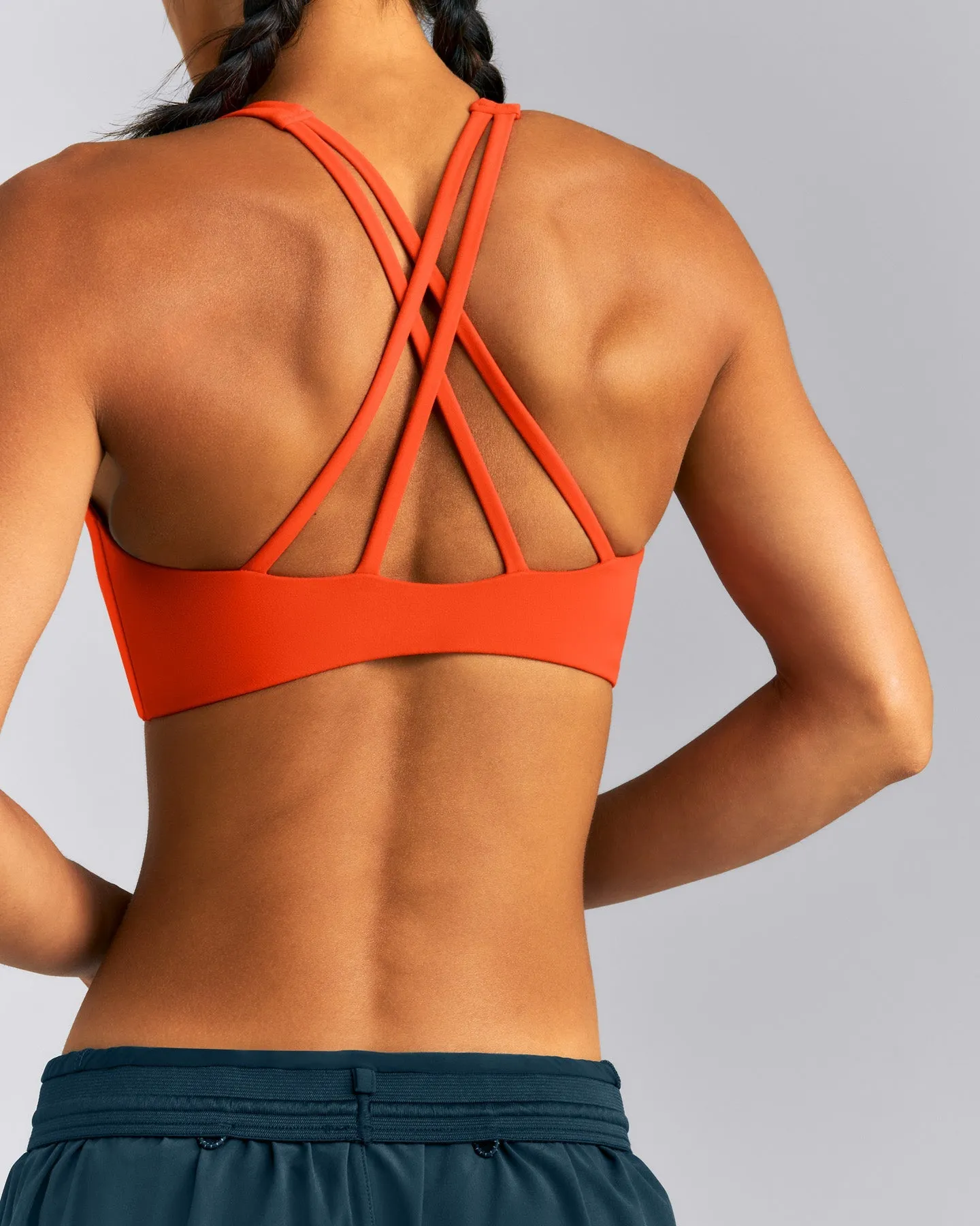 EasyLift™ High Neck Sports Bra | Vivid Orange sold by Oner Active product image thumbnail 2