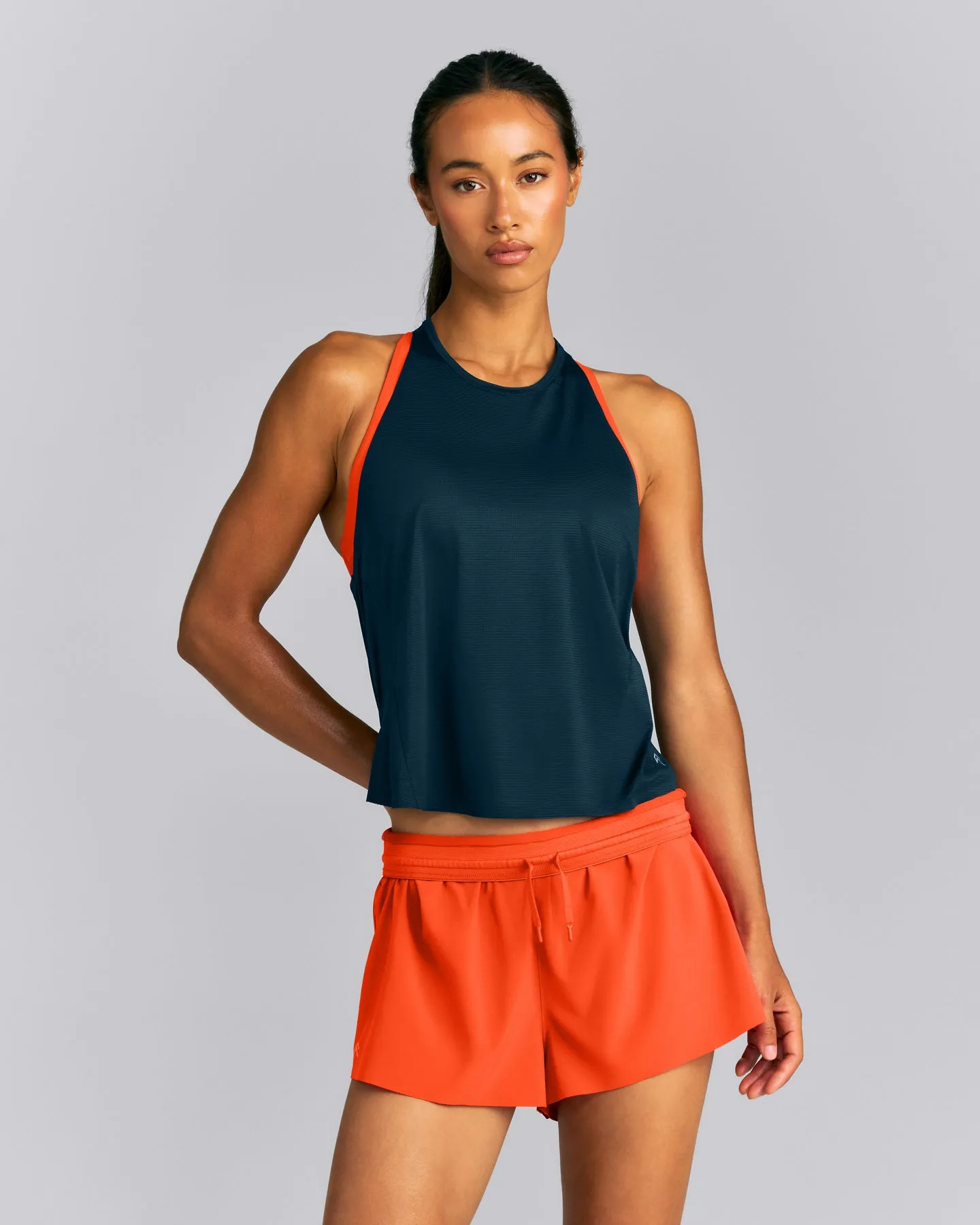 PrecisionMove™ Drop Armhole Tank Top | Dark Oil Blue sold by Oner Active