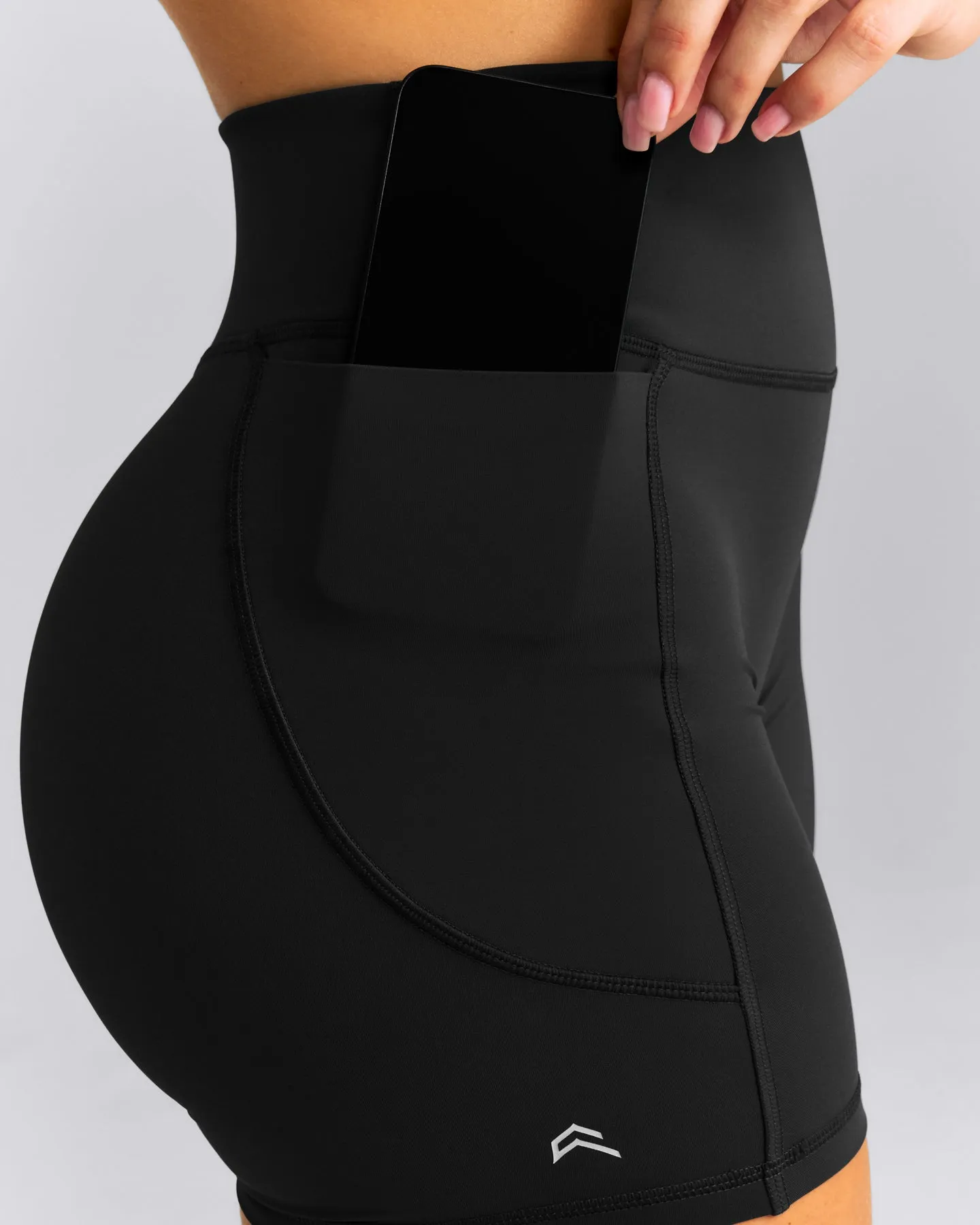 UnifiedMove™ High Waisted Pocket Shorts with Bonding | Black sold by Oner Active product image thumbnail 4