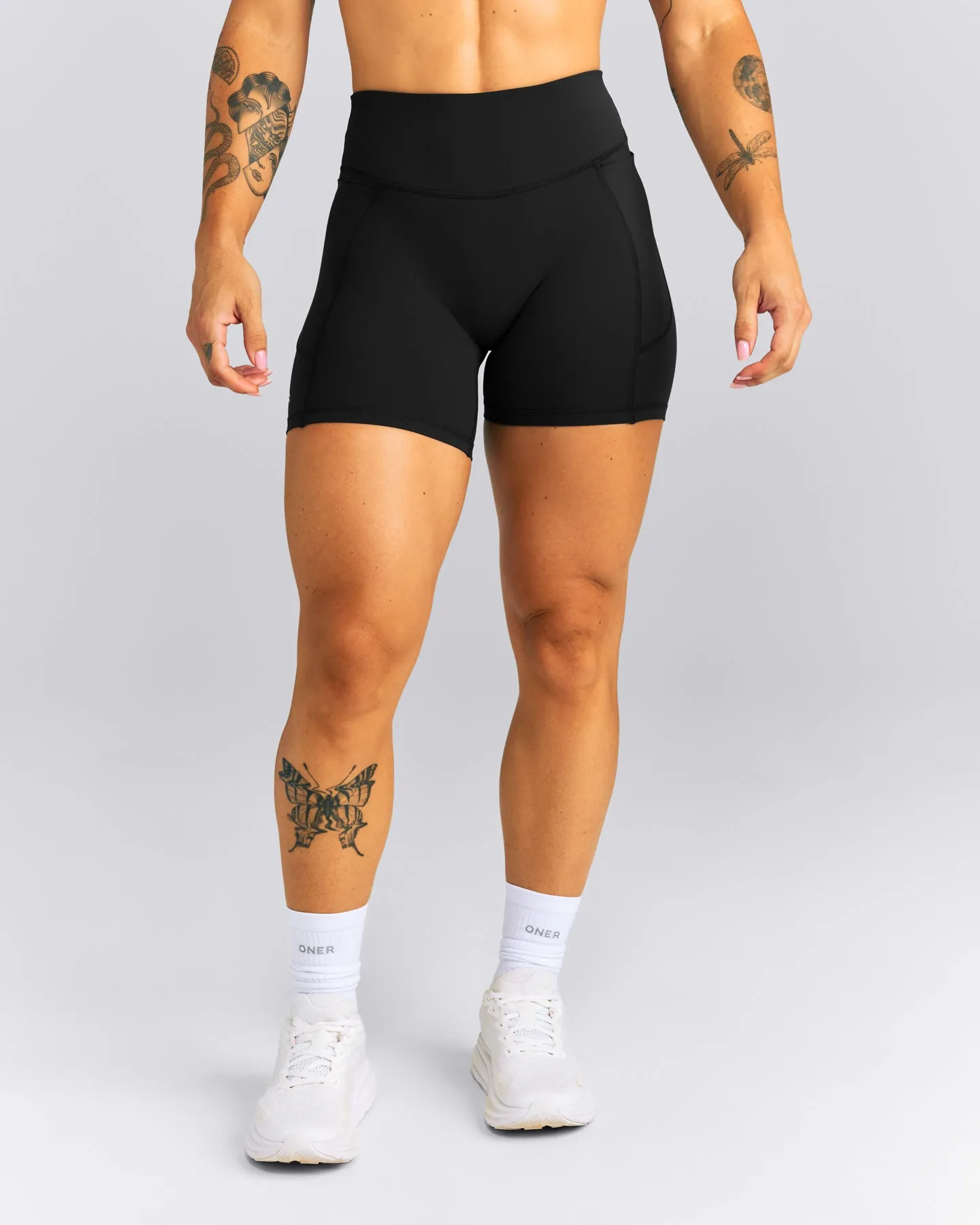 UnifiedMove™ High Waisted Pocket Shorts with Bonding | Black sold by Oner Active product image thumbnail 2