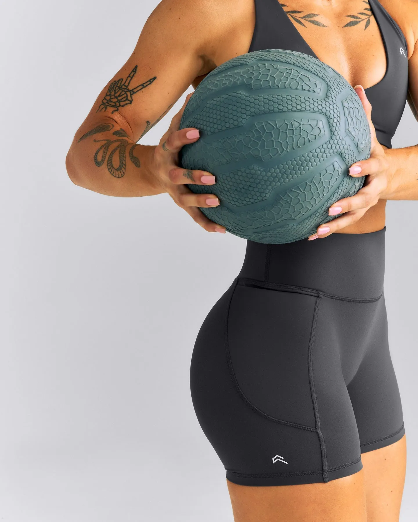 UnifiedMove™ High Waisted Pocket Shorts with Bonding | Coal sold by Oner Active product image thumbnail 5