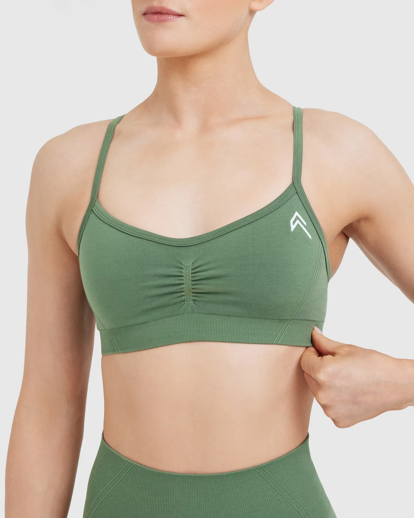 Effortless Strappy Bralette | Forest Green sold by Oner Active product image thumbnail 4