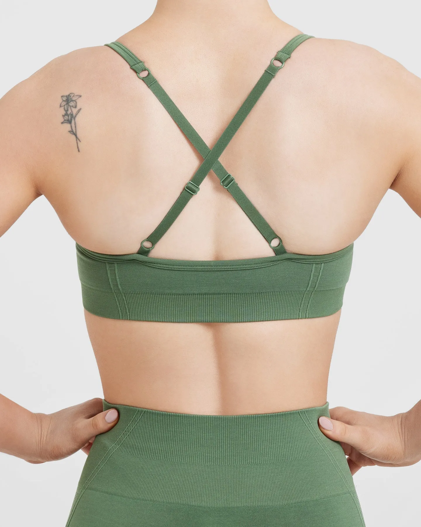 Effortless Strappy Bralette | Forest Green sold by Oner Active product image thumbnail 5