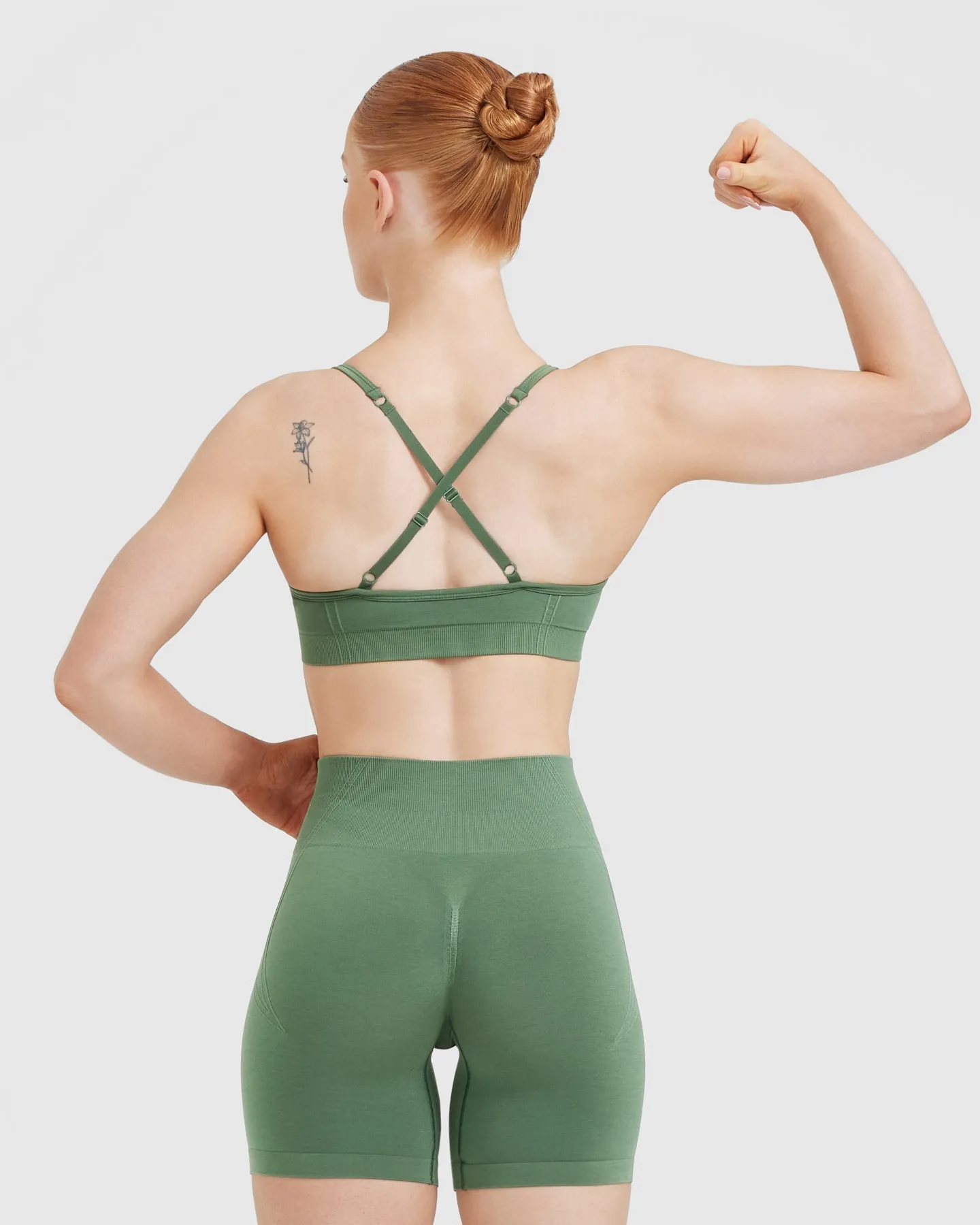 Effortless Strappy Bralette | Forest Green sold by Oner Active product image thumbnail 2