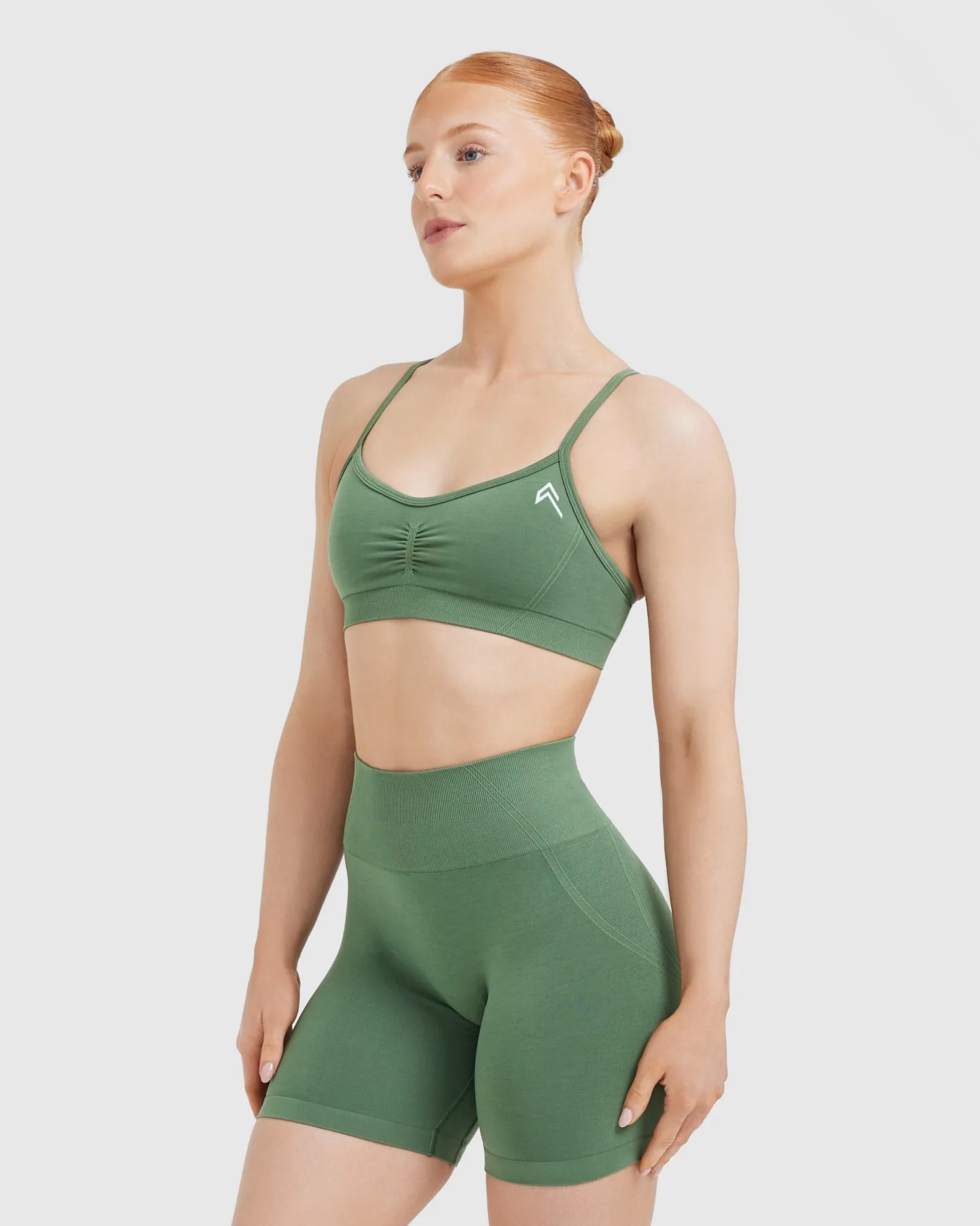 Effortless Strappy Bralette | Forest Green sold by Oner Active product image thumbnail 3