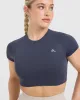 Go To Seamless Fitted Crop Top | True Blue sold by Oner Active