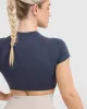 Go To Seamless Fitted Crop Top | True Blue sold by Oner Active