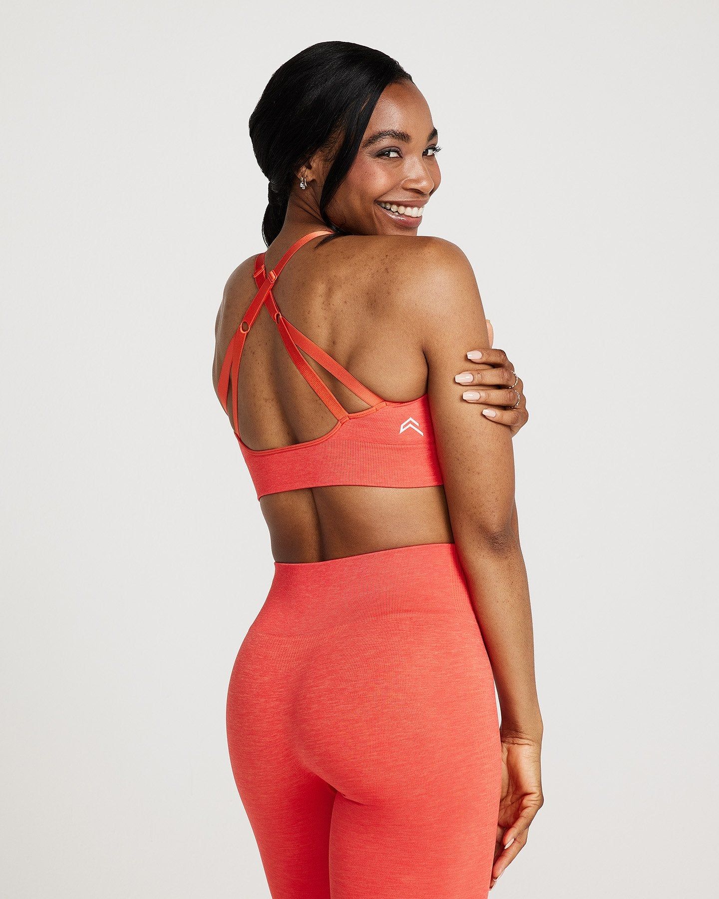 Classic Seamless Sports Bra | Coral Marl sold by Oner Active product image thumbnail 3