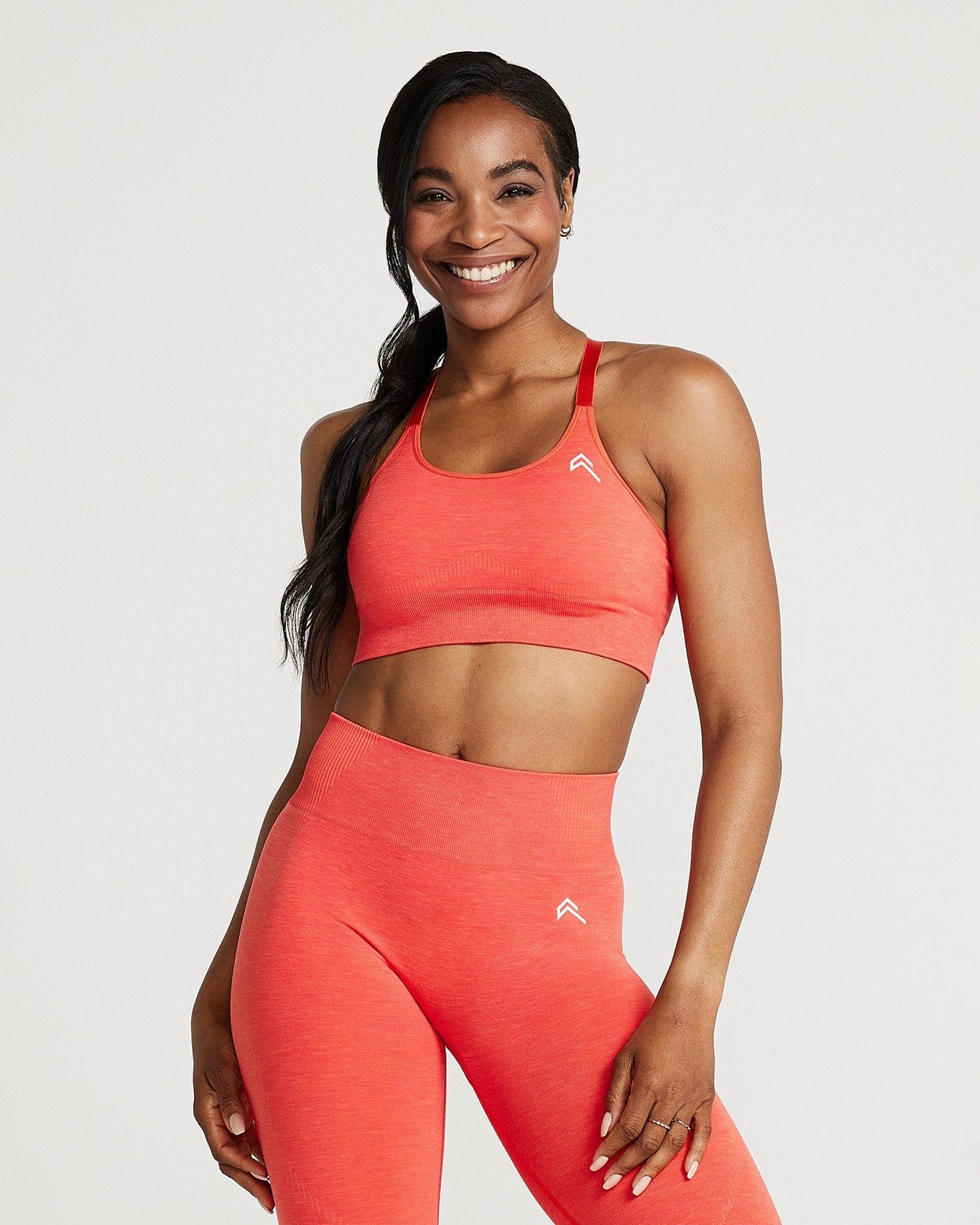 Classic Seamless Sports Bra | Coral Marl sold by Oner Active