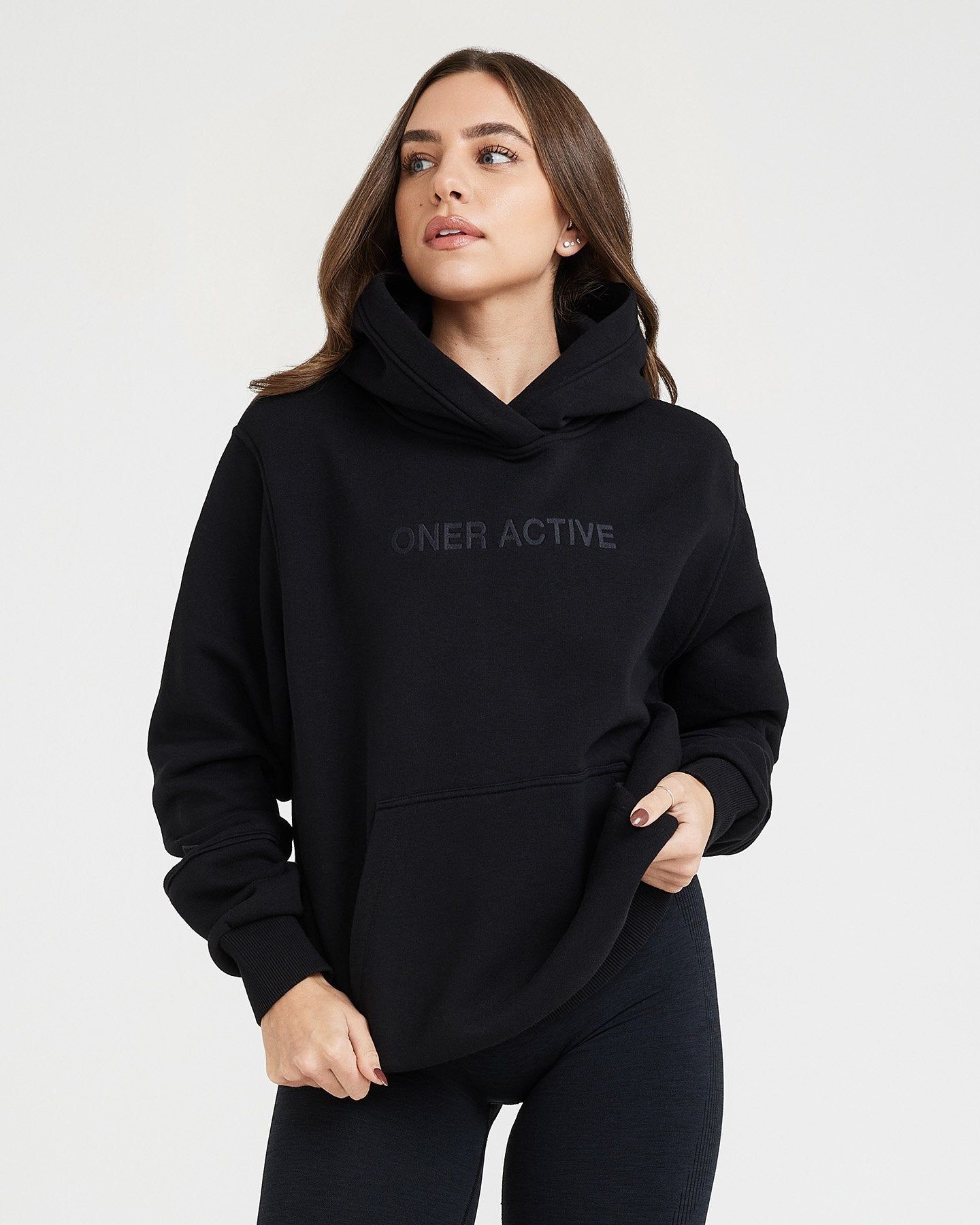Classic Lounge Oversized Hoodie | Black sold by Oner Active product image thumbnail 2