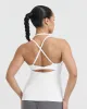 Go To High Neck Loose Crop Vest | White sold by Oner Active