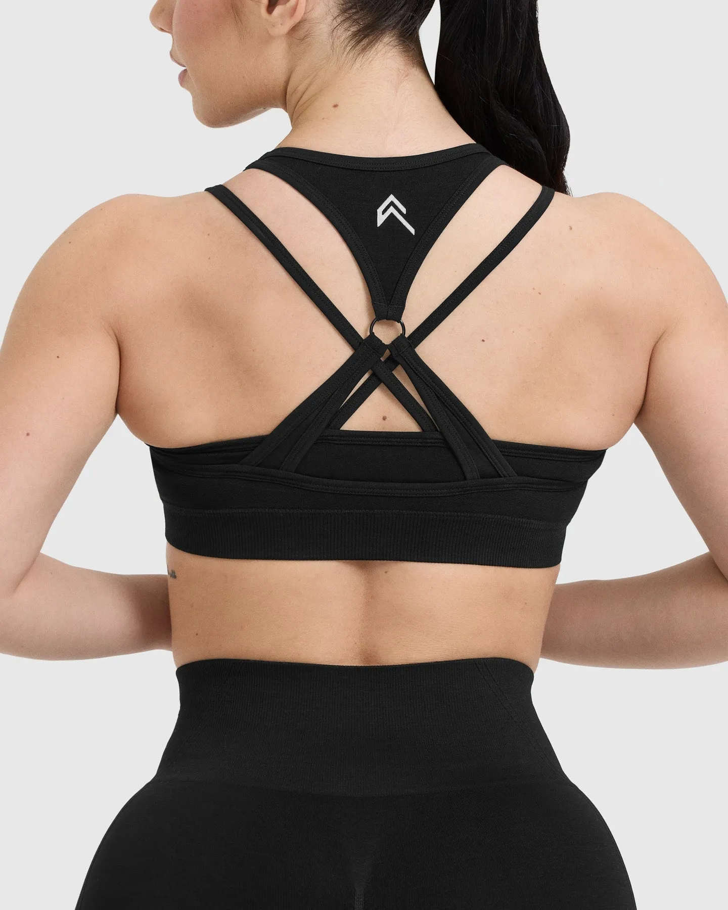Effortless Seamless Layered Sports Bra | Black sold by Oner Active product image thumbnail 5
