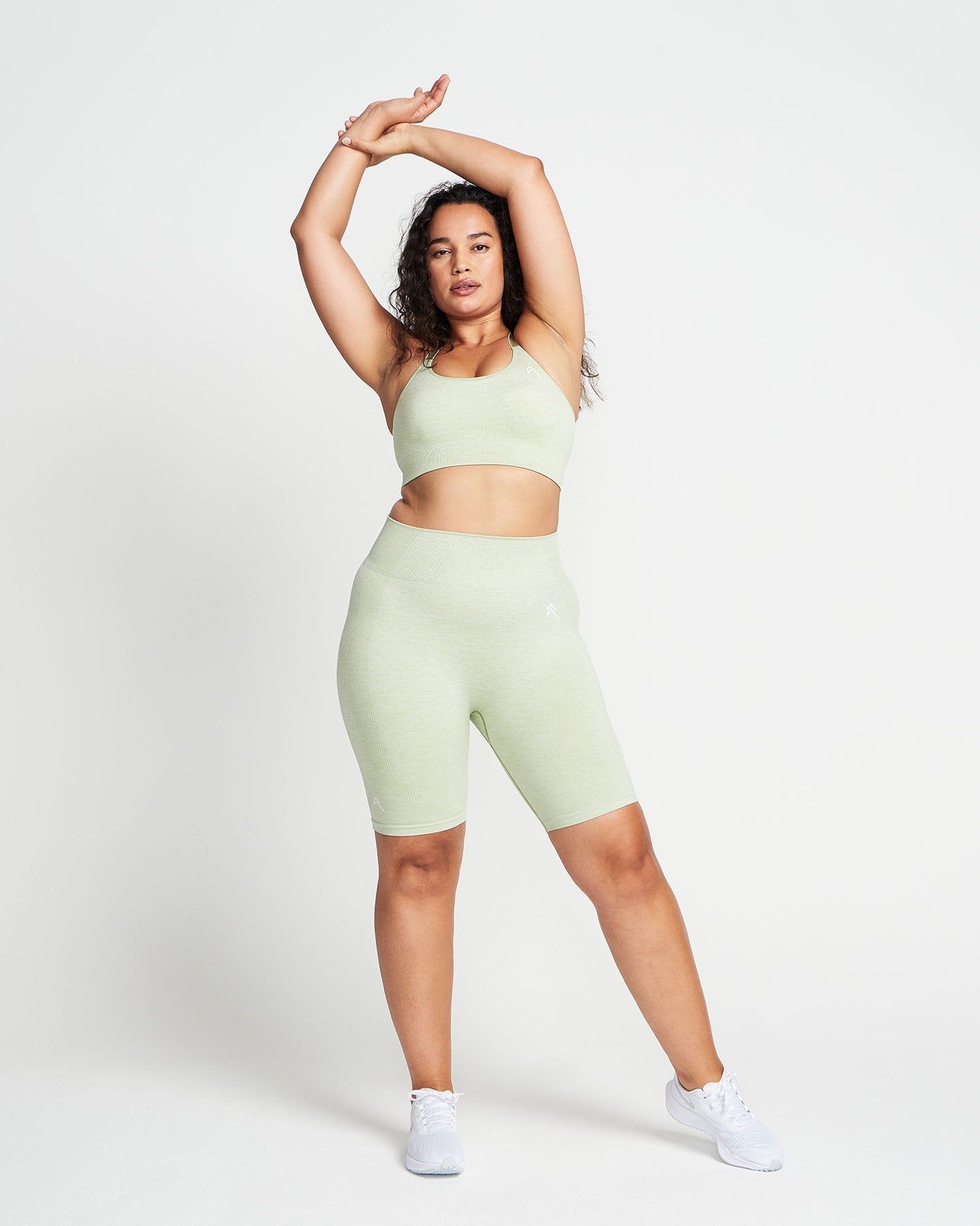 Classic Seamless Cycling Shorts | Pistacchio Marl sold by Oner Active product image thumbnail 2