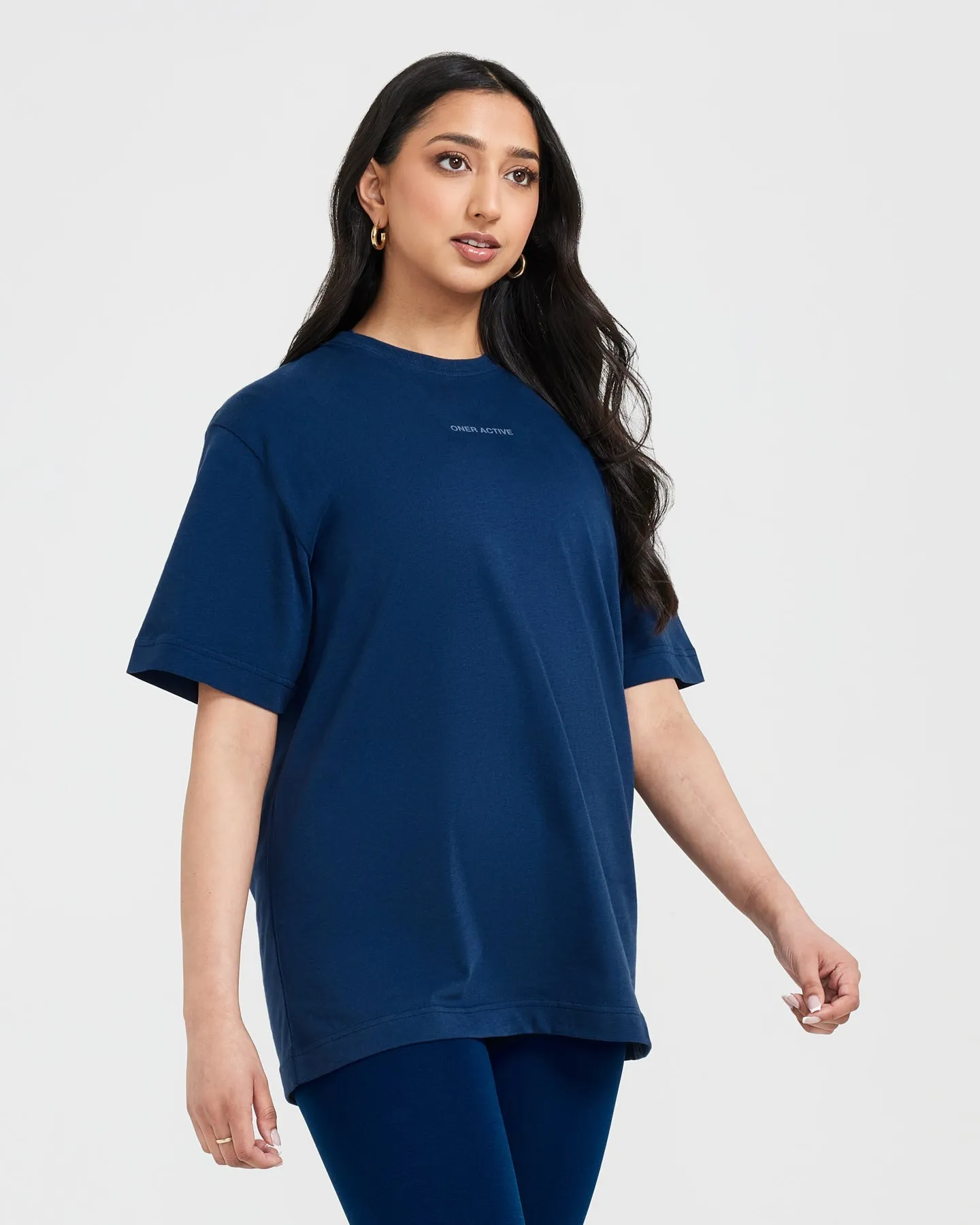 Classic Mirror Graphic Oversized T-Shirt | Washed Midnight sold by Oner Active product image thumbnail 3