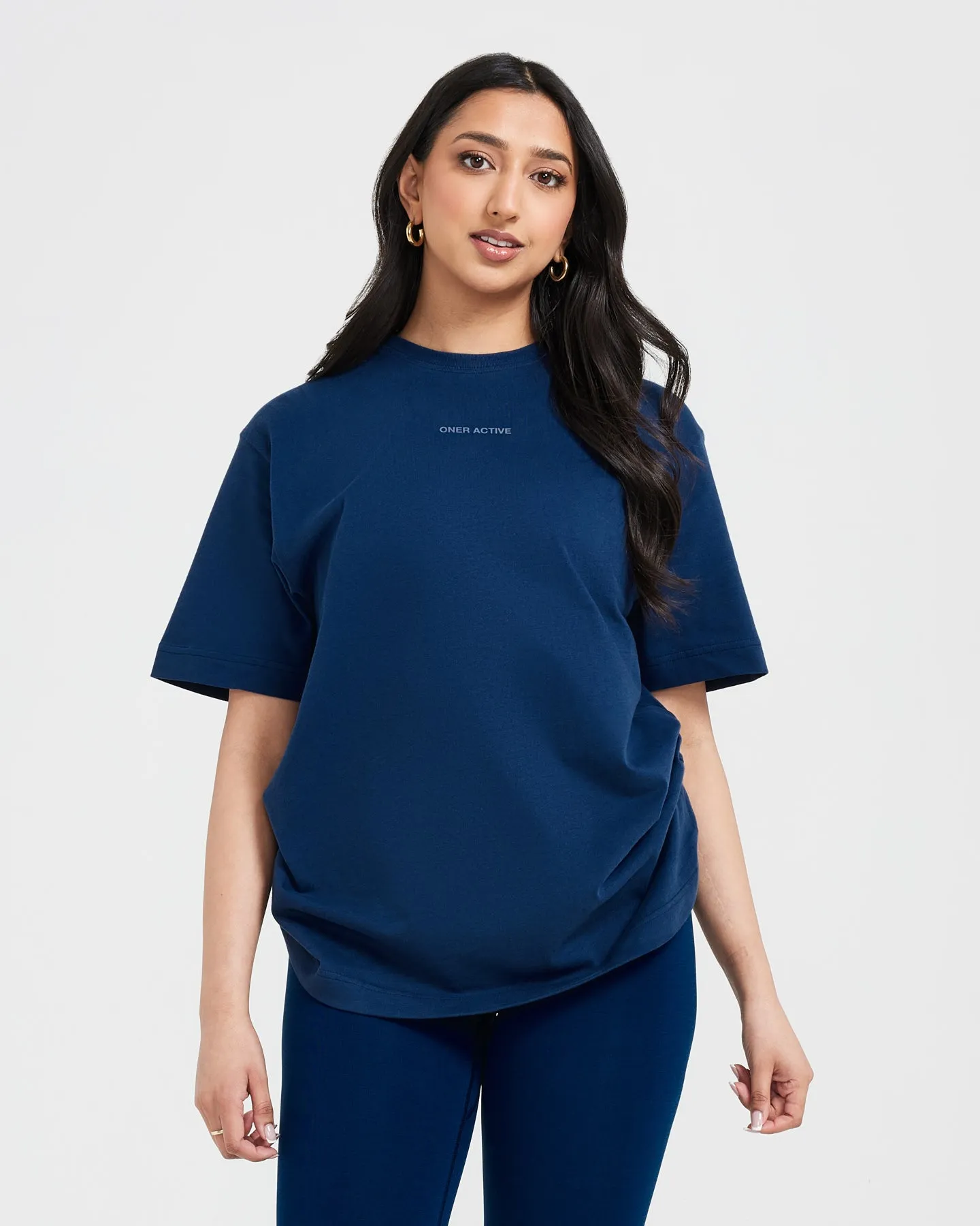 Classic Mirror Graphic Oversized T-Shirt | Washed Midnight sold by Oner Active