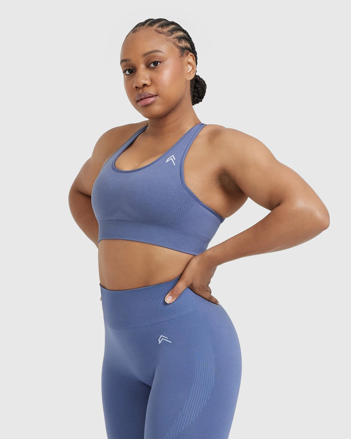 Classic Seamless 2.0 Bralette | Slate Blue Marl sold by Oner Active product image thumbnail 3