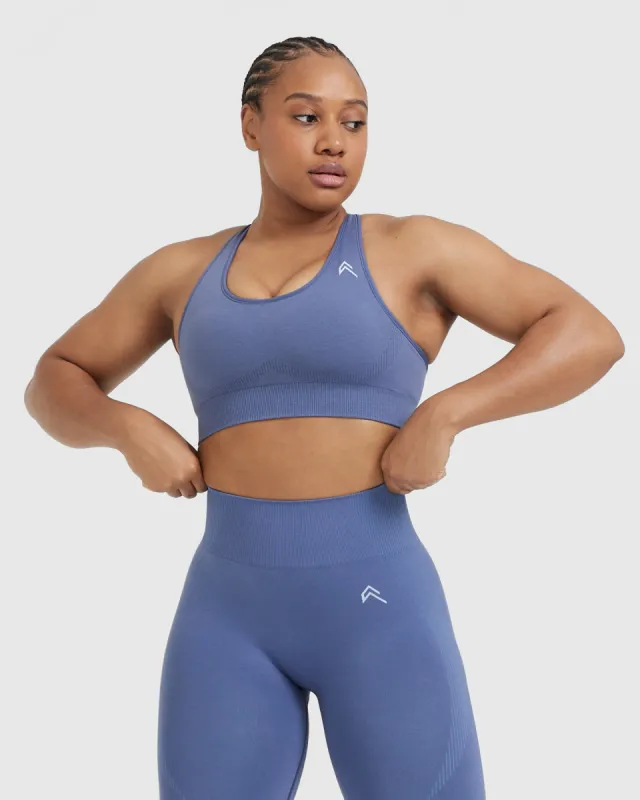 Classic Seamless 2.0 Bralette | Slate Blue Marl sold by Oner Active
