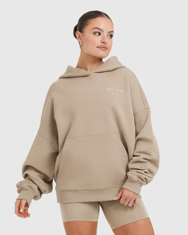 All Day Est 2020 Oversized Hoodie | Sandstone sold by Oner Active