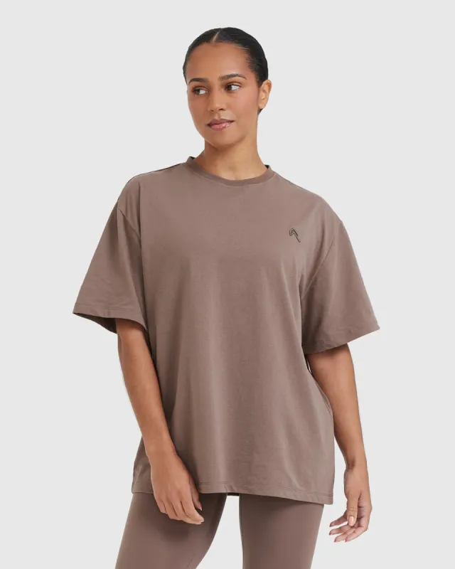 Classic Oversized Lightweight T-Shirt | Cool Brown sold by Oner Active