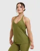 Go To Strappy Loose Vest | Olive Green sold by Oner Active