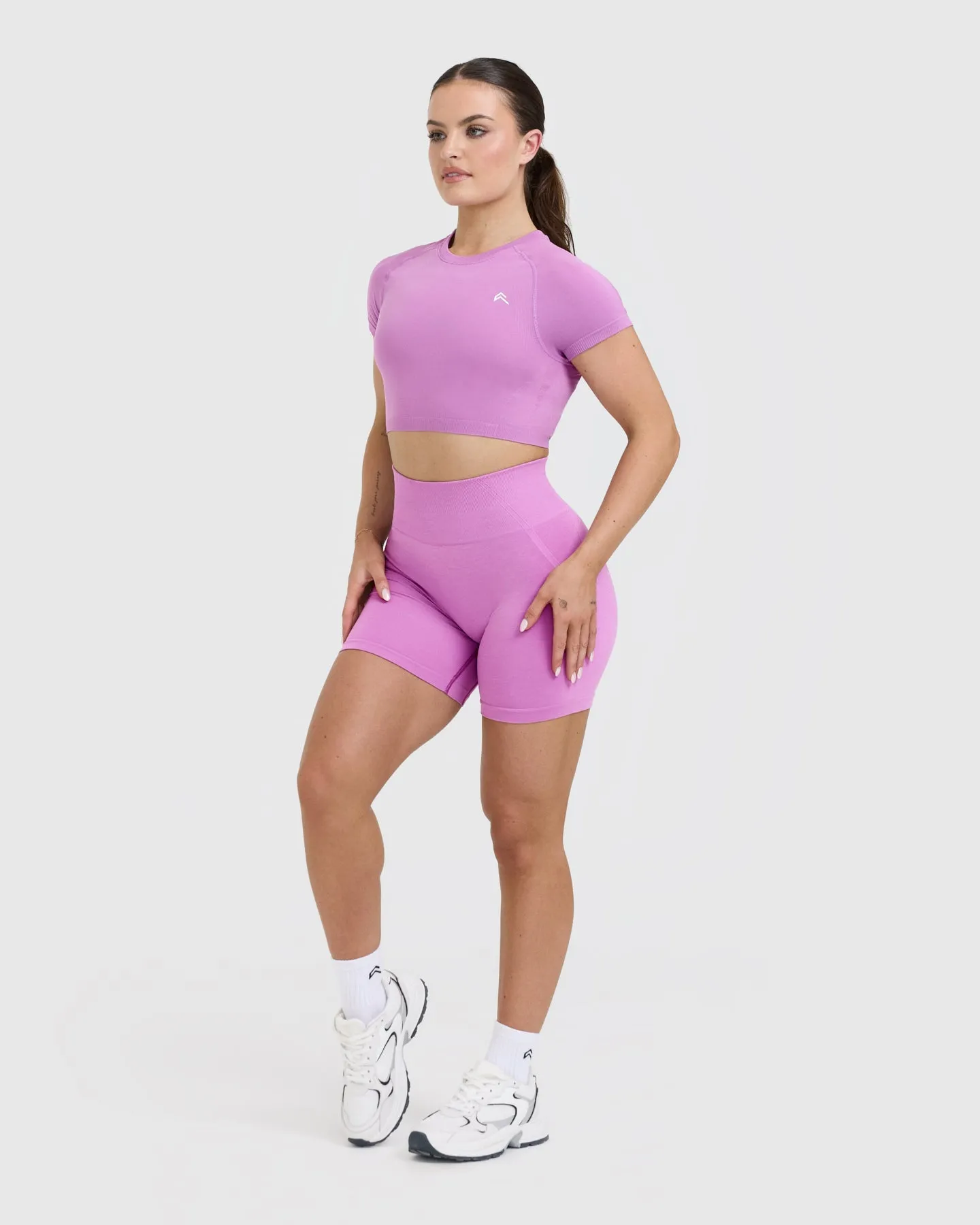 Go To Seamless Fitted Crop Top | Orchid Purple sold by Oner Active product image thumbnail 3